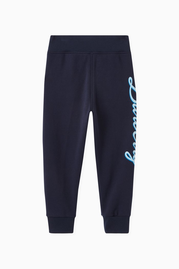 

Sutton Script Logo Trackpants in Cotton, Blue