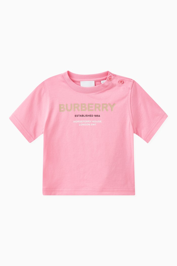 

Horseferry Print T-shirt in Cotton, Pink