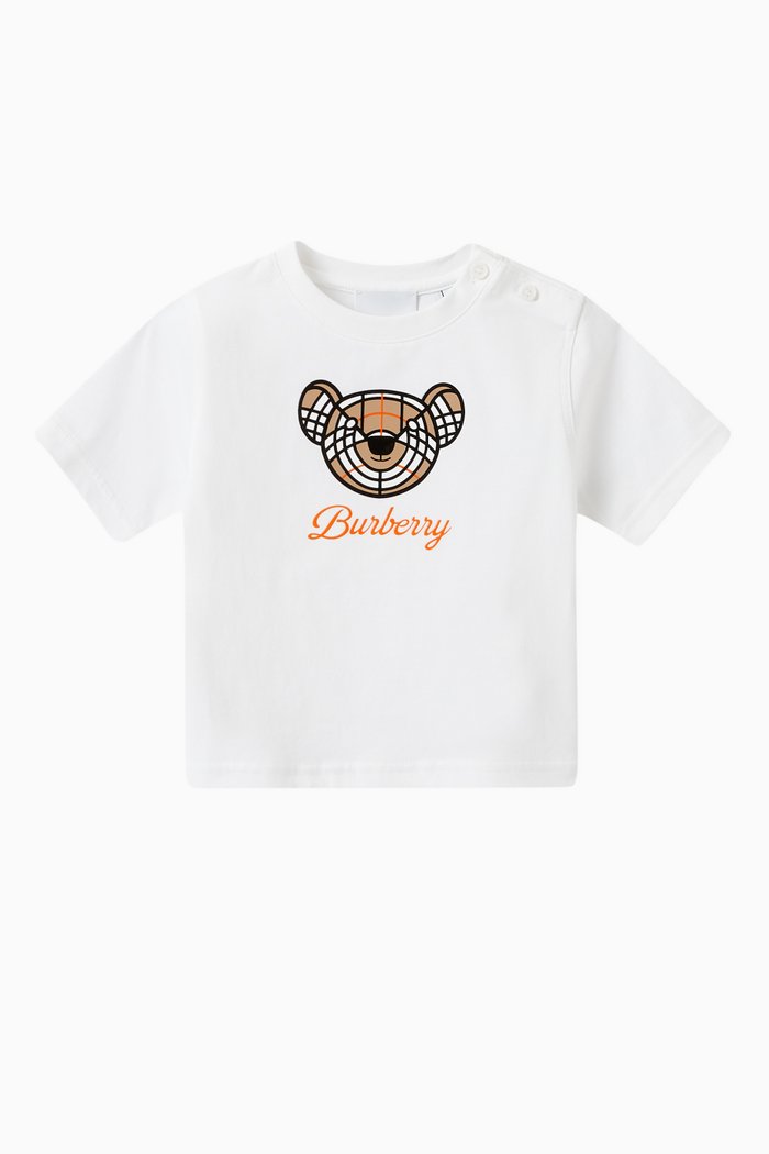 Roscoe Bear T-shirt in Cotton, White