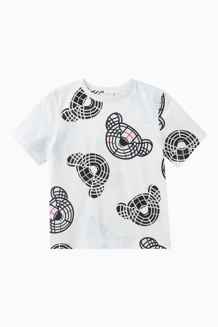 Camron Teddy bear-print T-shirt in Cotton, White