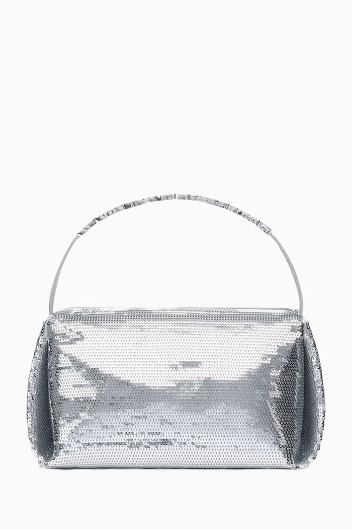 

Micro Marquess Bag in Sequins, Silver