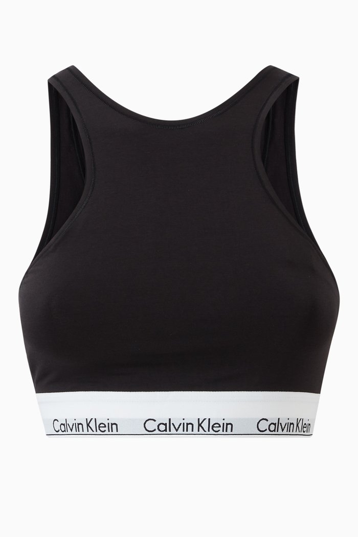 

Modern Bralette in Cotton, Black