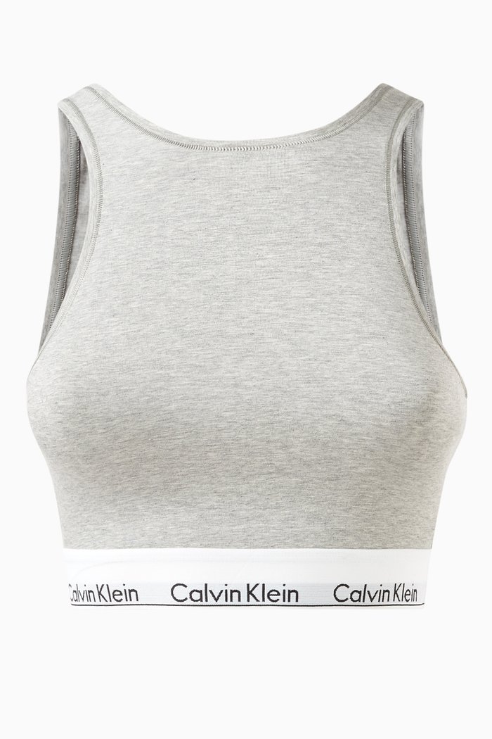 

Modern Bralette in Cotton, Grey