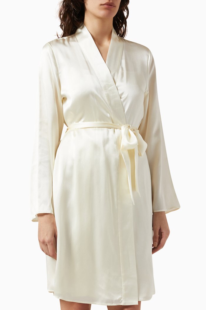 

Lounge Robe in Silk, Neutral