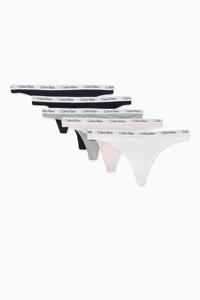 

Carousel Thong in Cotton, Set of 5, Multicolour