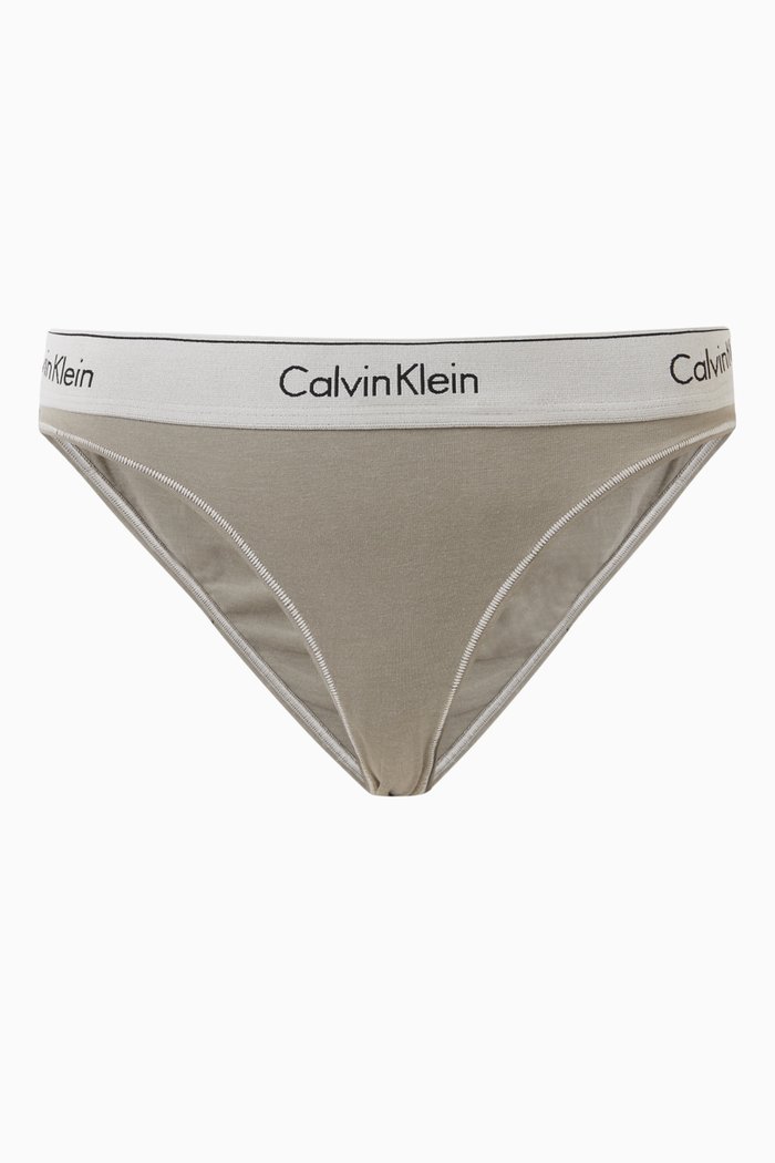 

Mineral Dye Thong in Cotton-blend, Neutral