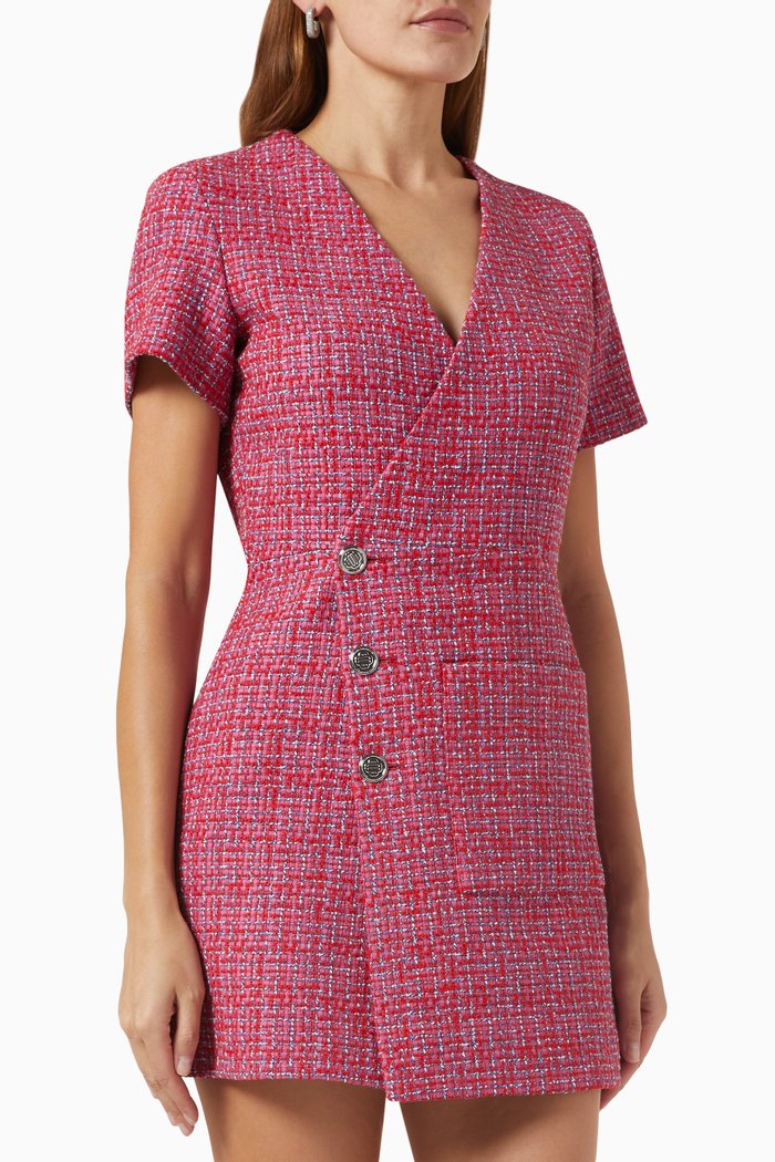 

Rolia Mini Dress in Tweed, Pink