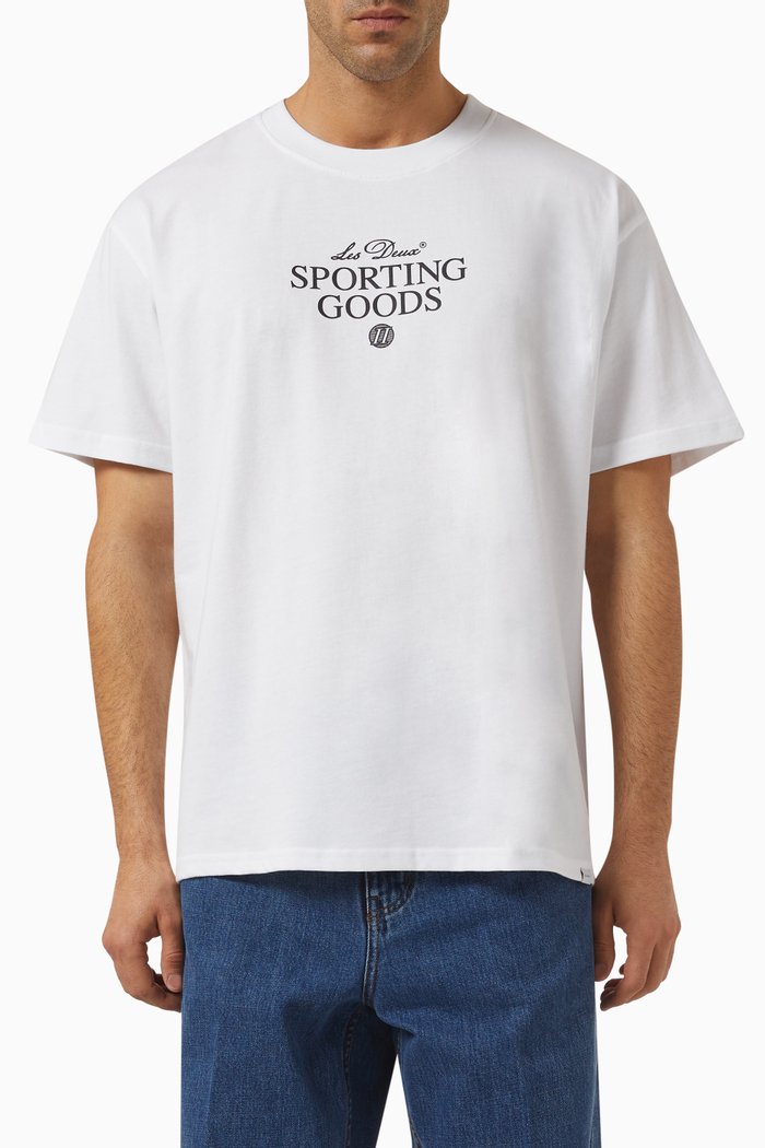 

Sporting Goods T-Shirt in Cotton Jersey, White