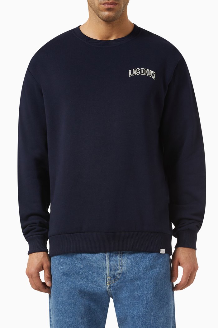 

Blake Sweatshirt in Cotton Jersey, Blue