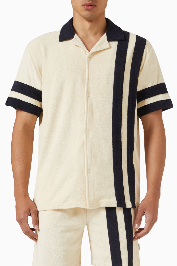 Javier Sport Towel Shirt in Cotton-poly Blend, Neutral