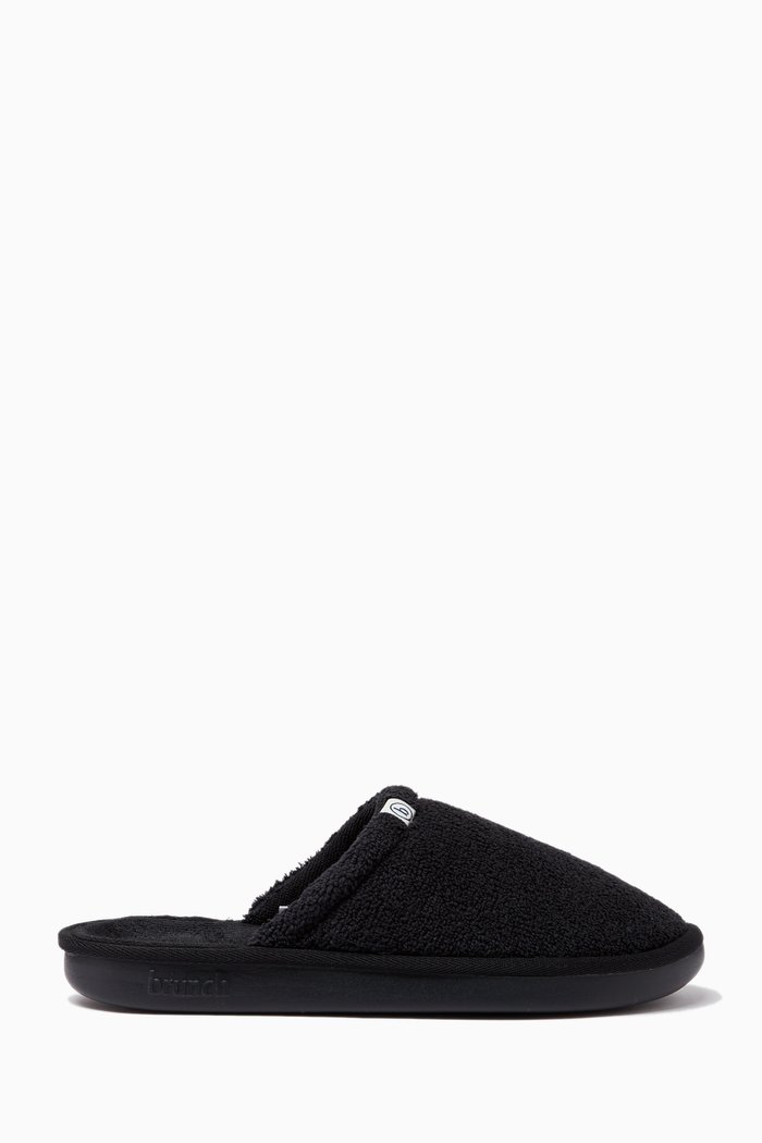 

l’Essentiel Slippers in Recycled Terry, Black