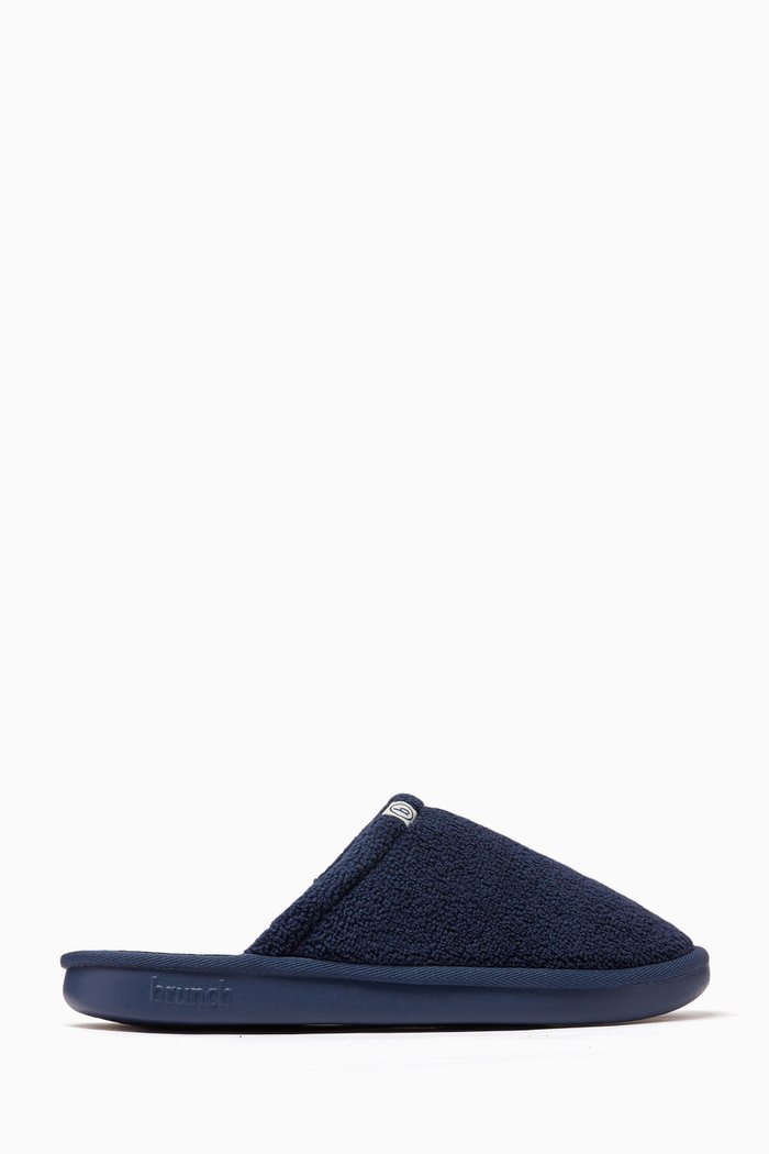 

l’Essentiel Slippers in Recycled Terry, Blue