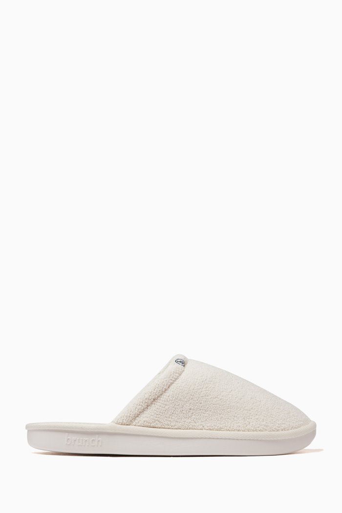 

l’Essentiel Slippers in Recycled Terry, White