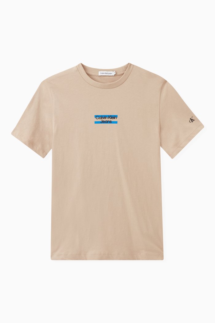 

Logo Print T-shirt in Cotton, Neutral