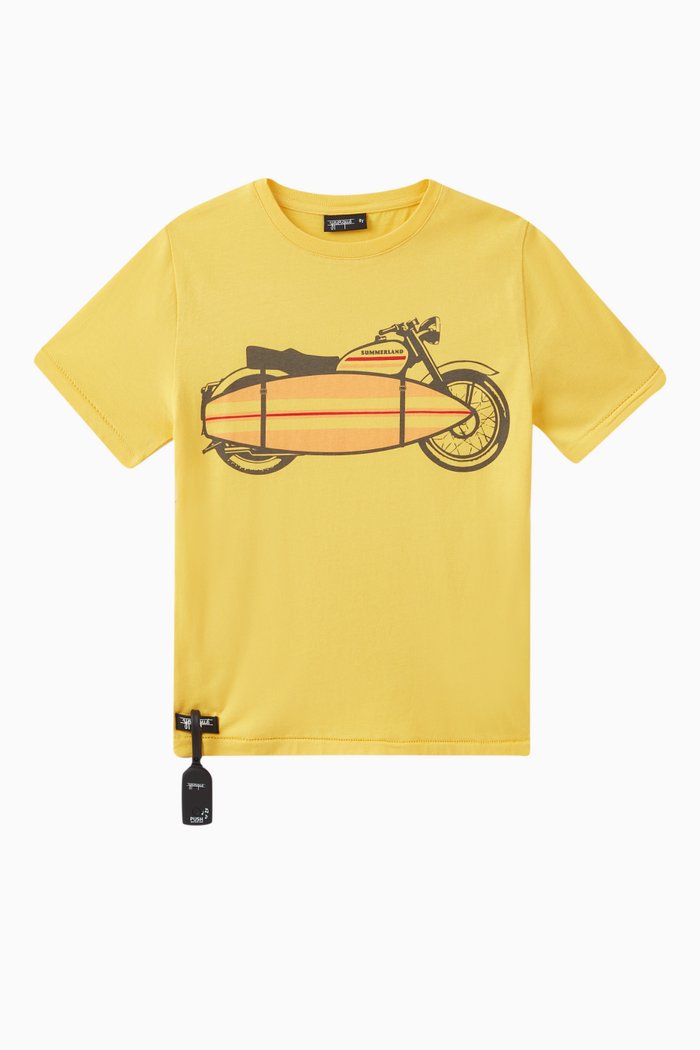 

Motorbike Sound T-shirt in Jersey, Yellow