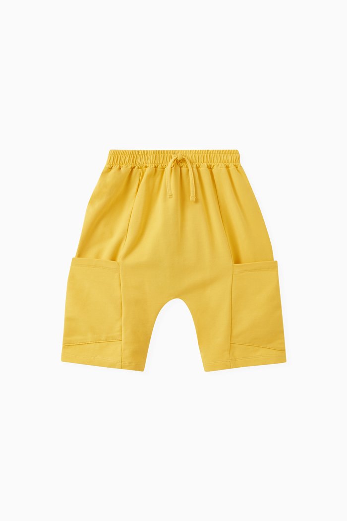 

Midi Pocket Pants in Cotton, Yellow