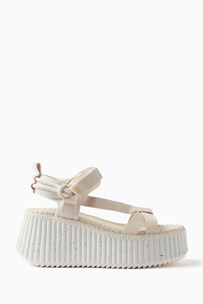 

Nama Wedge Sandals in Lower-Impact Materials, Neutral