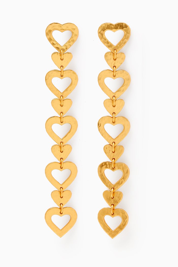 

Infinite Drop Earrings in 24kt Gold-plated Brass