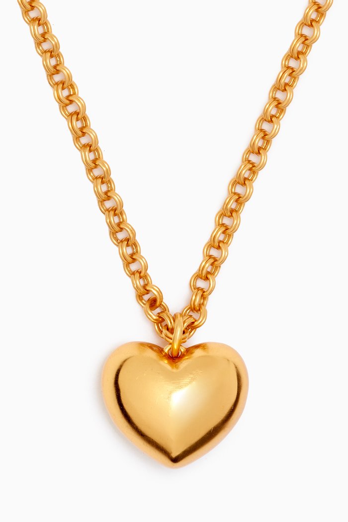 

Bubble Hearts Necklace in 24kt Yellow Gold-plating
