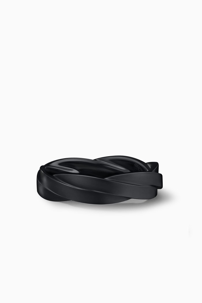 

DY Helios™ Band Ring in Black Titanium, 6mm