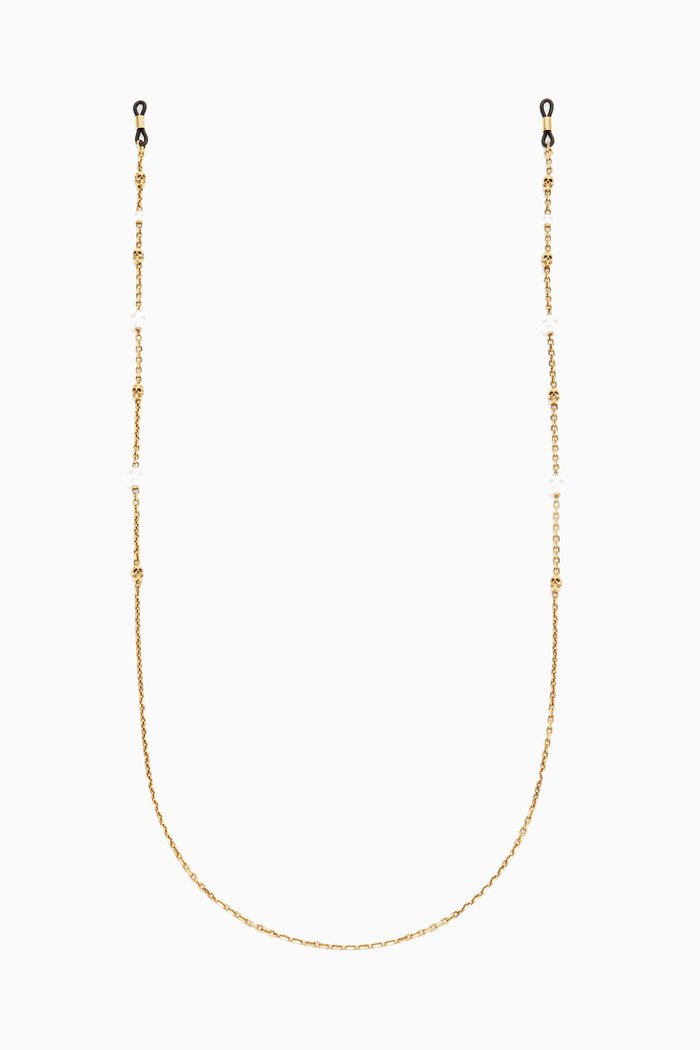 

Skull Sunglasses Chain in Brass, Yellow