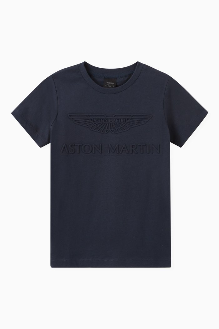 

Embossed Logo T-Shirt in Cotton, Blue