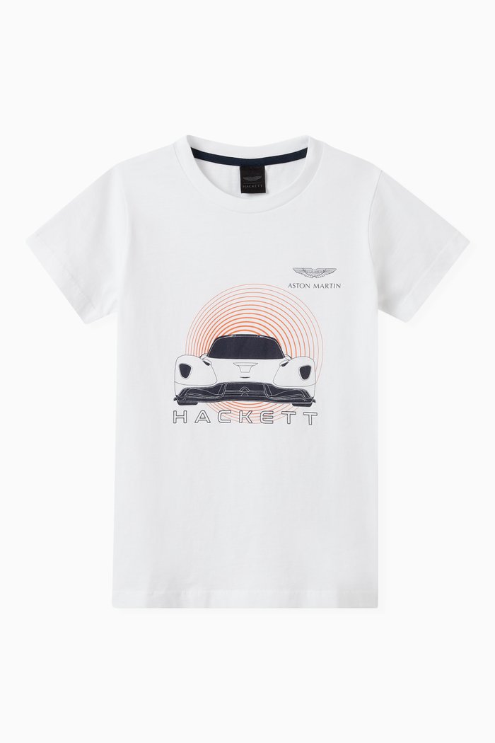 

Graphic Logo Print T-Shirt in Cotton, White