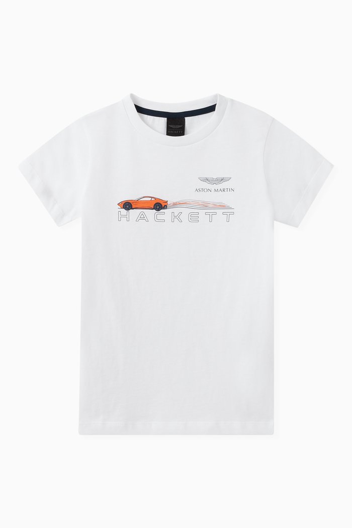 

Graphic Logo Print T-Shirt in Cotton, White