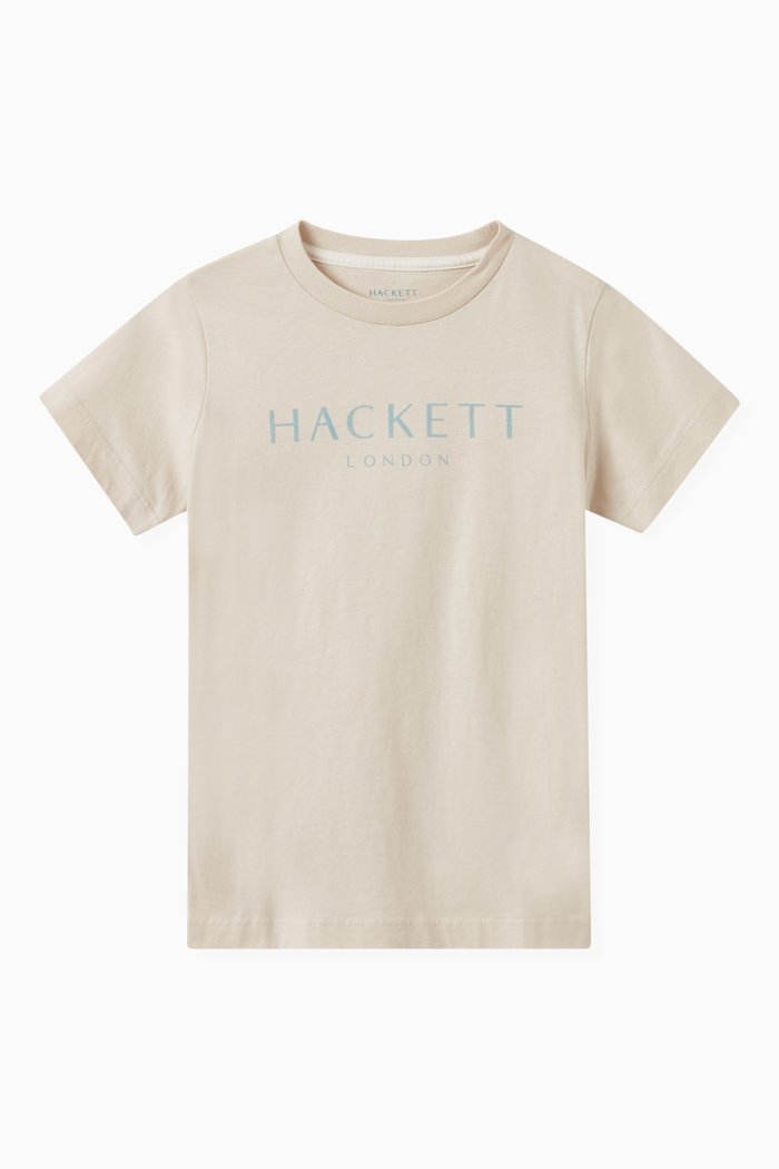 

Logo Print T-Shirt in Cotton, Grey