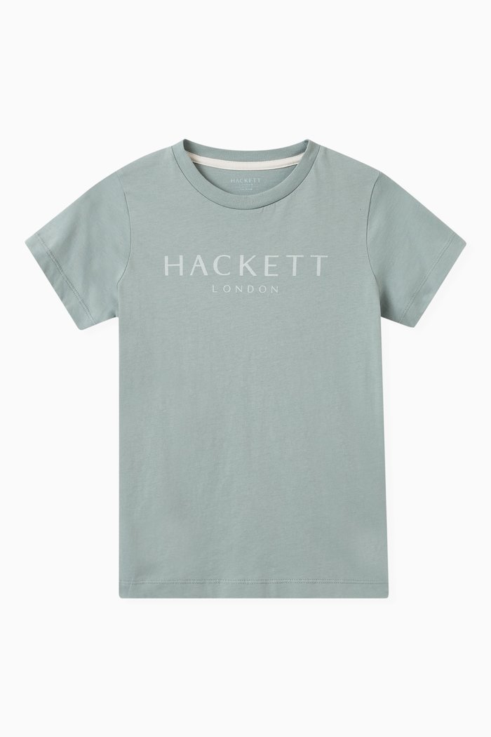 

Logo Print T-Shirt in Cotton, Grey