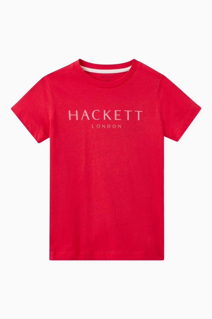 

Logo Print T-Shirt in Cotton, Red