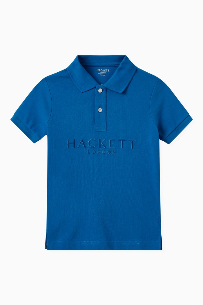 

Logo Polo Shirt in Cotton, Blue