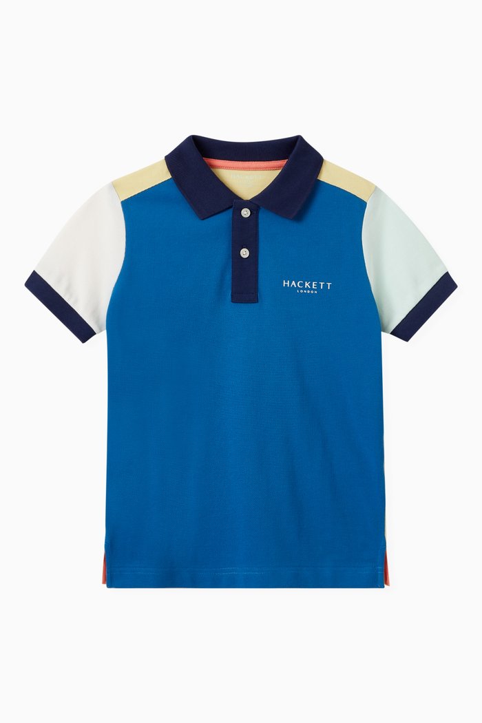 

Logo Polo Shirt in Cotton, Blue