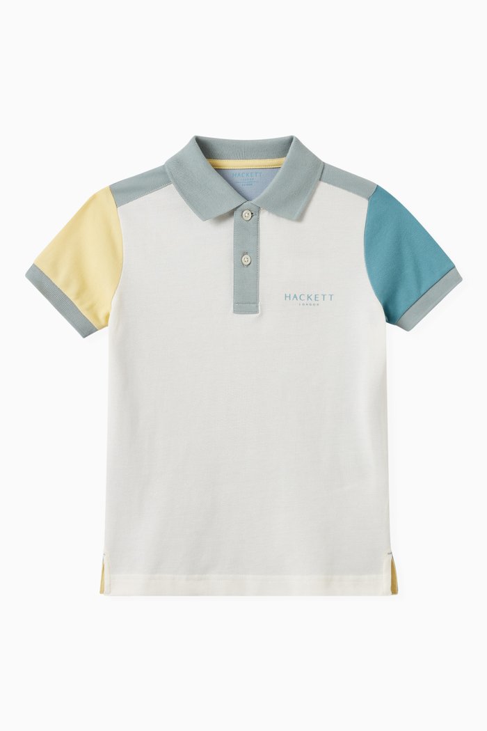 

Logo Polo Shirt in Cotton, White