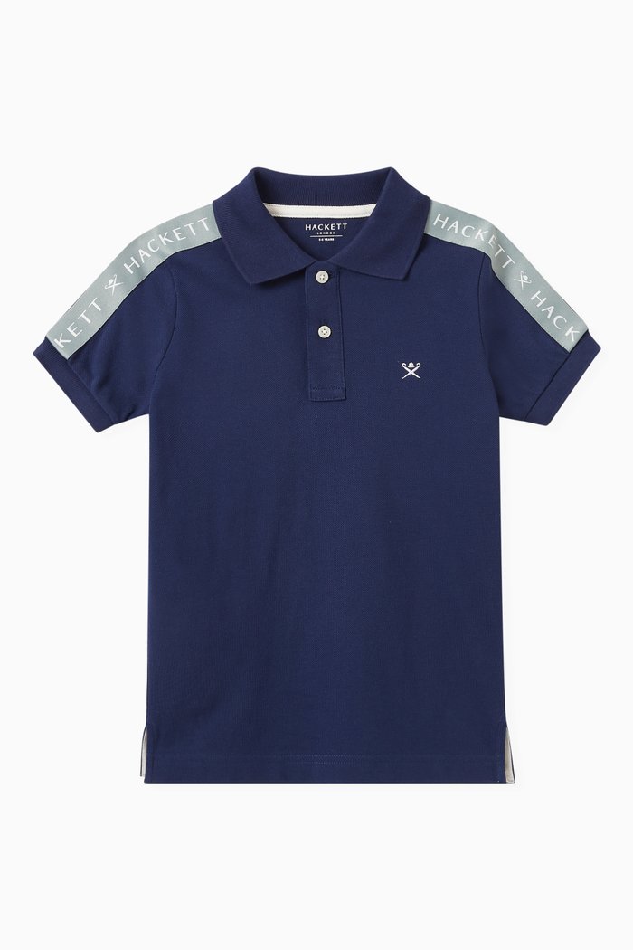 

Logo Polo Shirt in Cotton, Blue