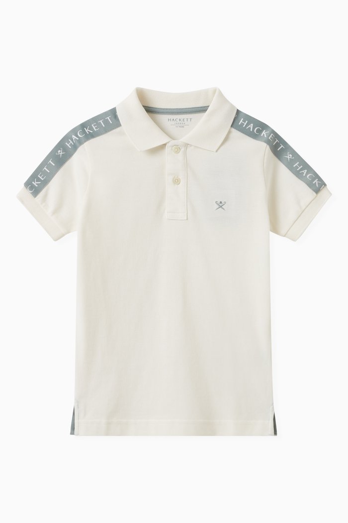 

Logo Polo Shirt in Cotton, White
