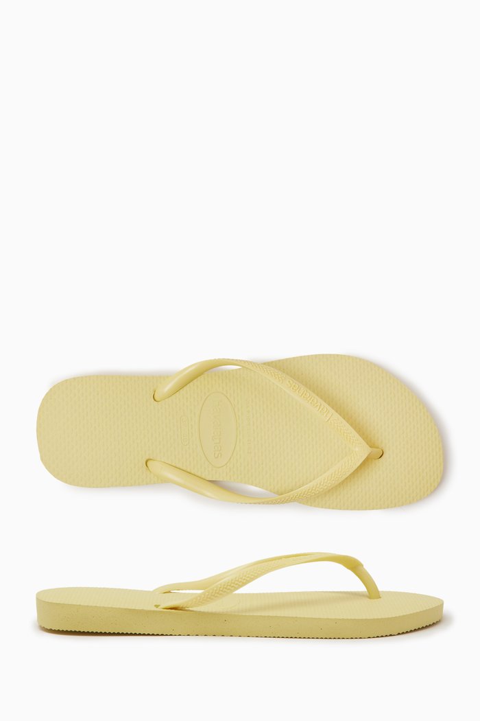 

Slim Flip-flops in Rubber, Yellow