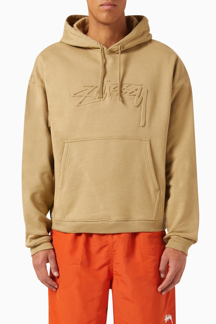 

Relaxed Oversized Hoodie in Cotton, Brown