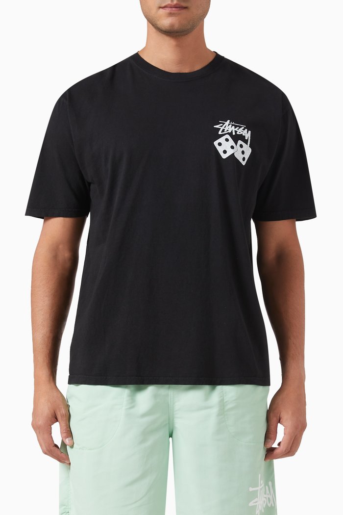 

Logo Print T-shirt in Cotton, Black