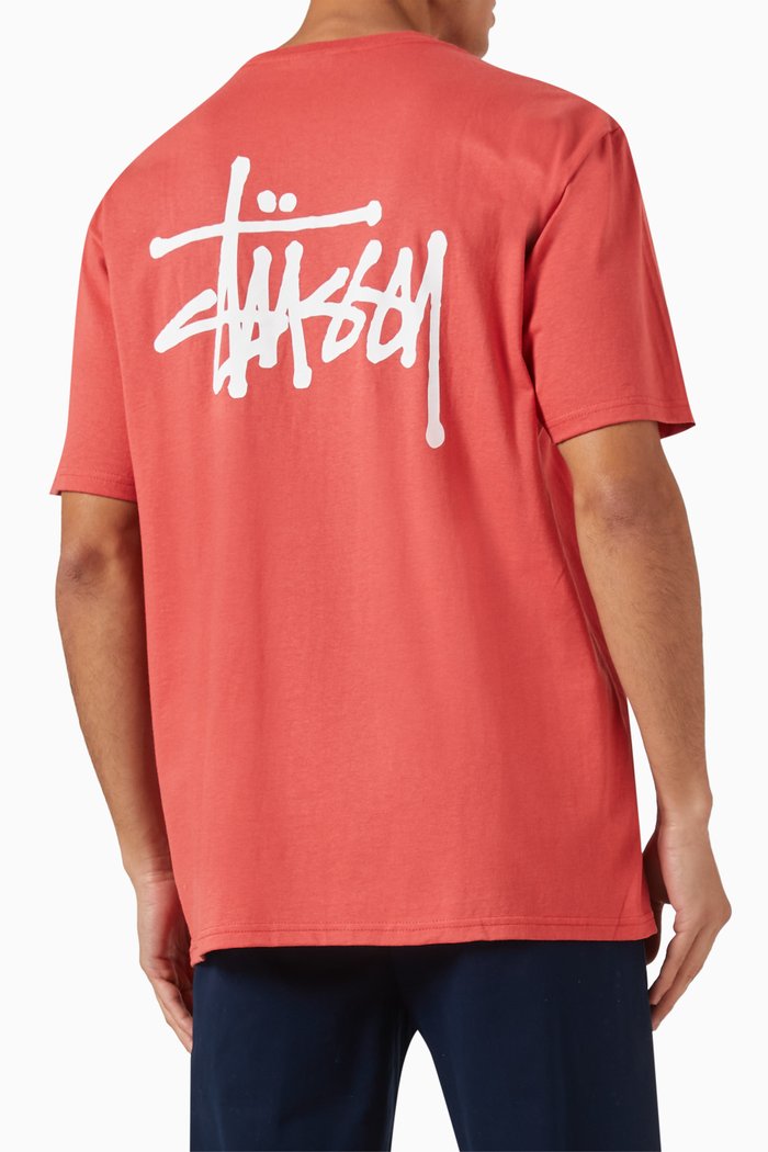 

Logo Print T-shirt in Cotton, Red