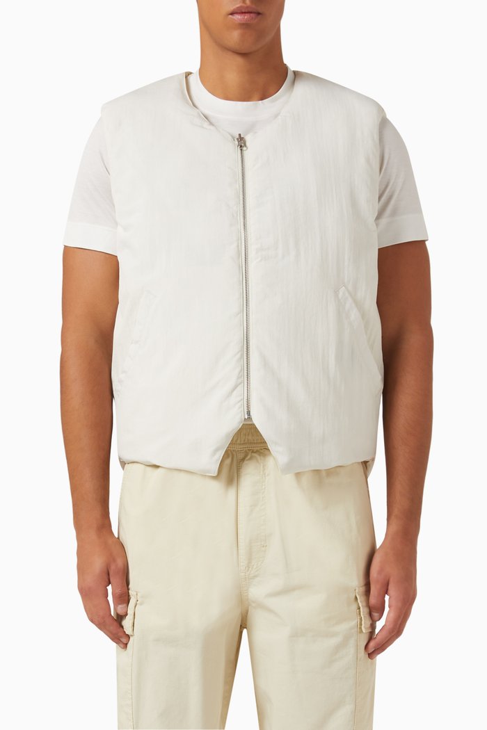 

Reversible Quilted Vest in Nylon, Neutral