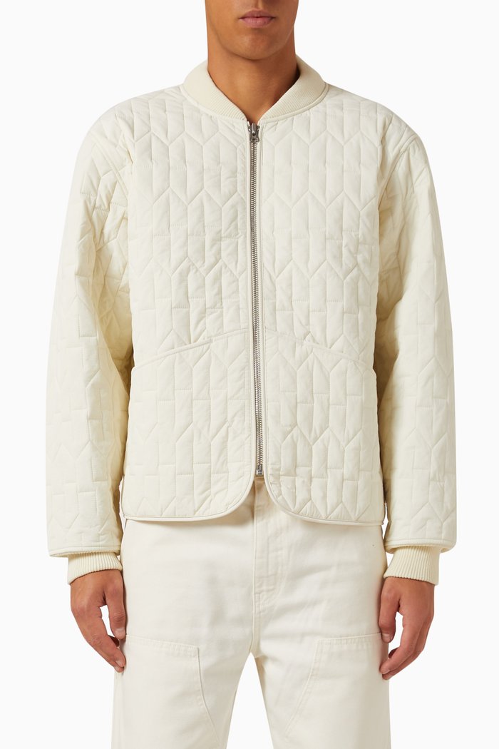 

S Quilted Liner Jacket in Nylon, Neutral