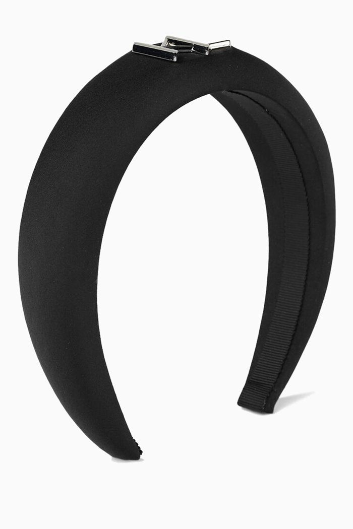 

K/Monogram Padded Headband in Textile, Black