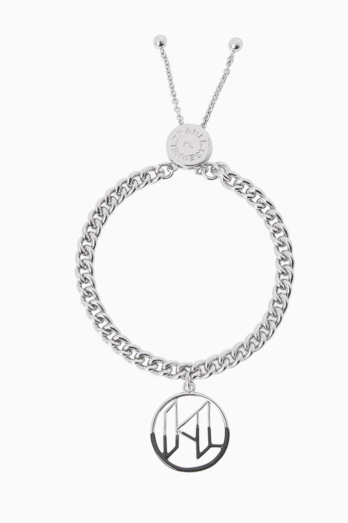 

K/Monogram Dip Bracelet in Brass, Silver