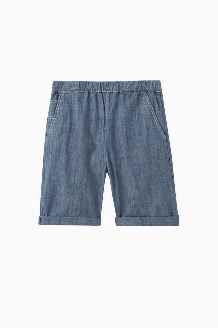 Conway Shorts in Cotton, Blue