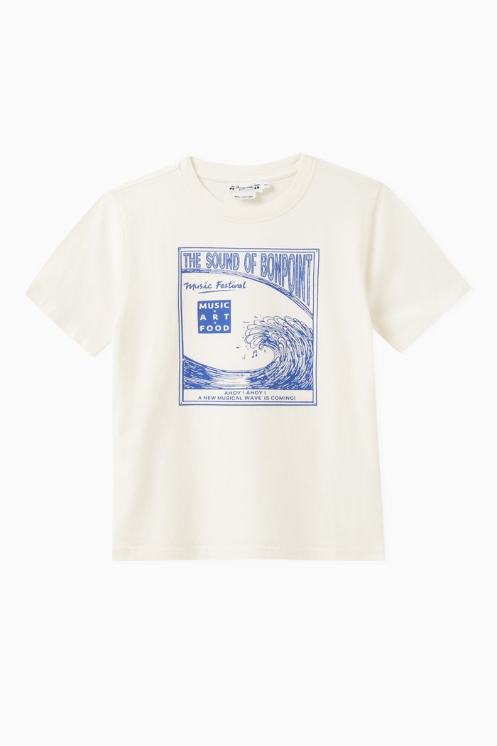 Graphic T-shirt in Cotton, White