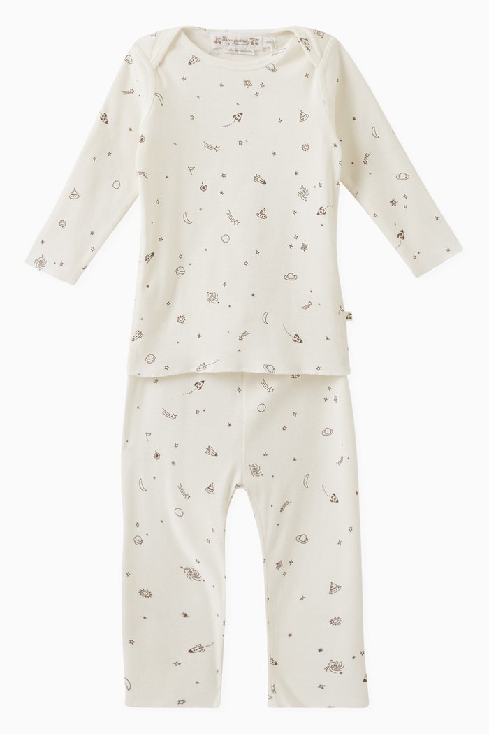 

Galaxy Pyjama Set in Cotton, Multicolour