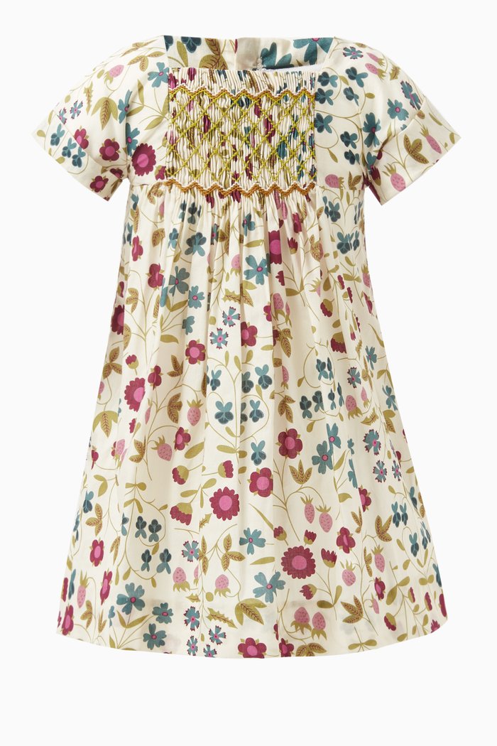 

Pais Floral-print Dress in Cotton, Multicolour