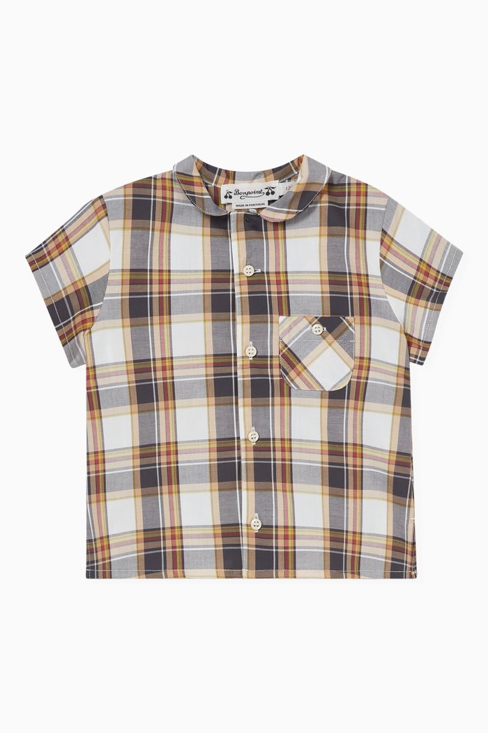 

Cesari Checkered-print Shirt in Cotton, Multicolour