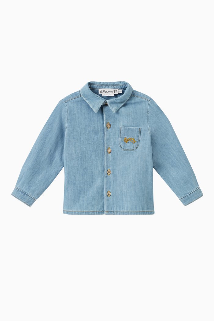 

Malo Shirt in Cotton, Blue